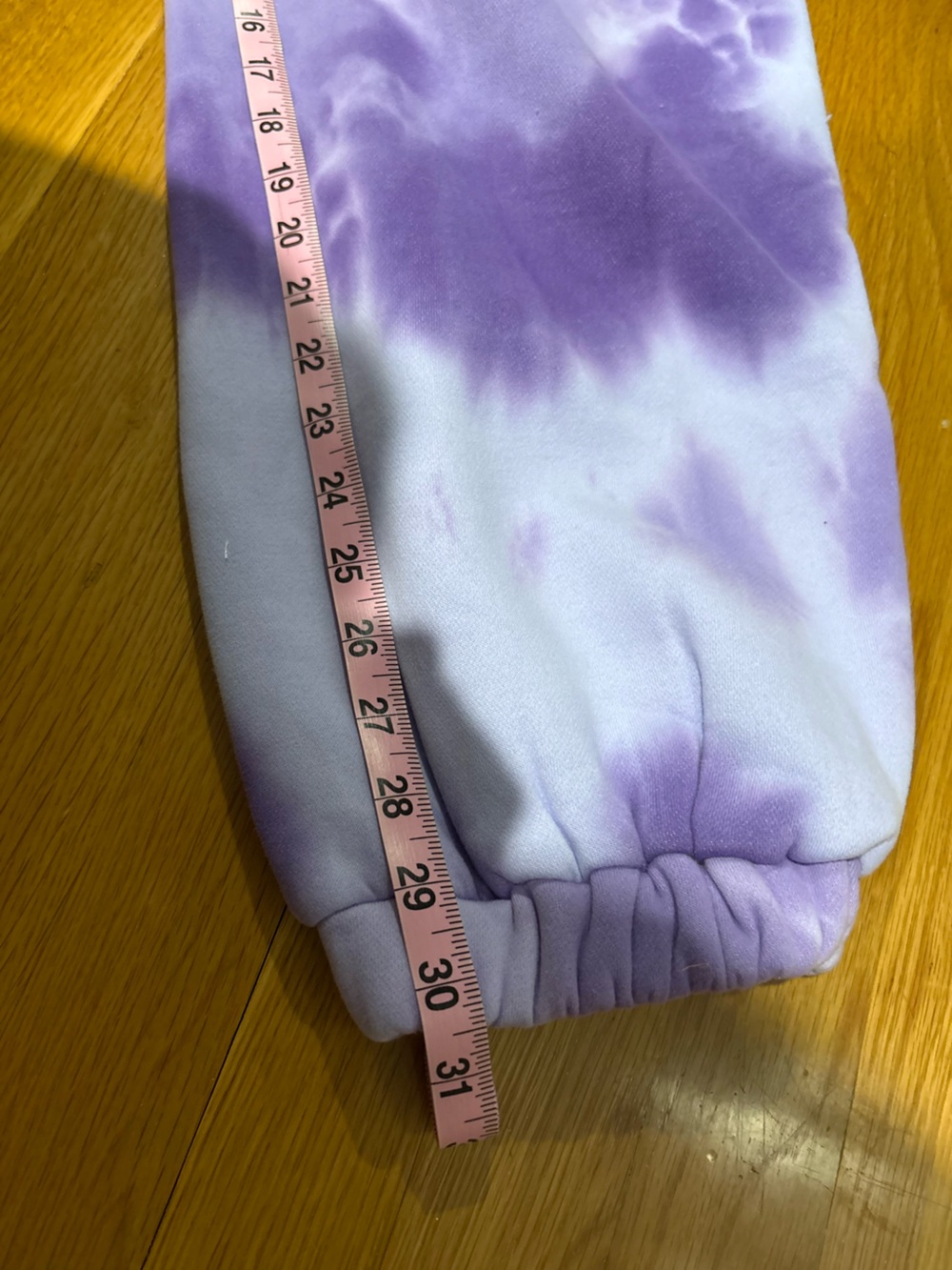 Comfrt Purple Tie Dye Sweatpants Joggers Lavender Size L NWOT - Picture 5 of 6